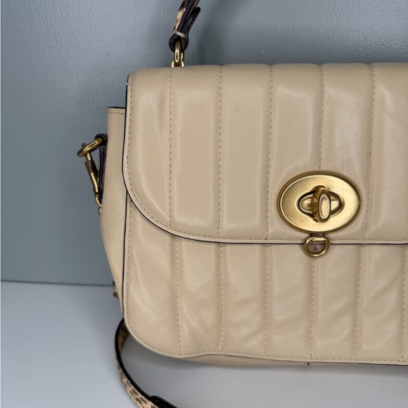 COACH x Jennifer Lopez Marley Top Handle Quilted Leather Bag - Picture 3 of 16